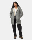 Recycled Boucle Reversible Long Jacket