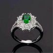 Green Zircon Ornament Ring Jewelry