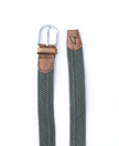 Braided Belt - Green/Brown