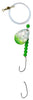 Double Hook Colorado Spinner – Green Scale Blade Lure