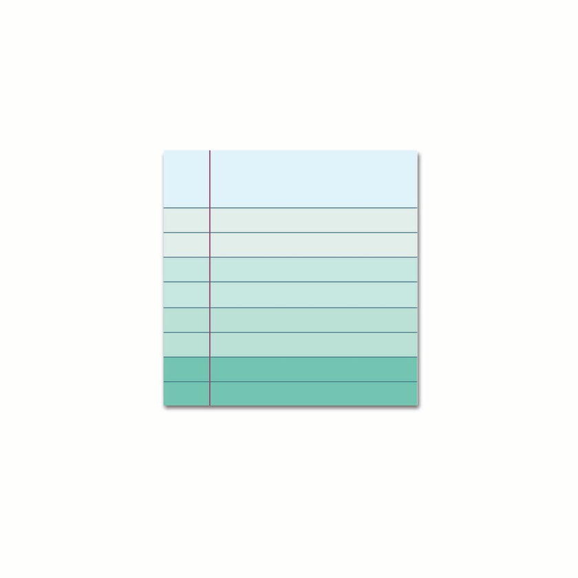 Ocean Teal Sticky Notes