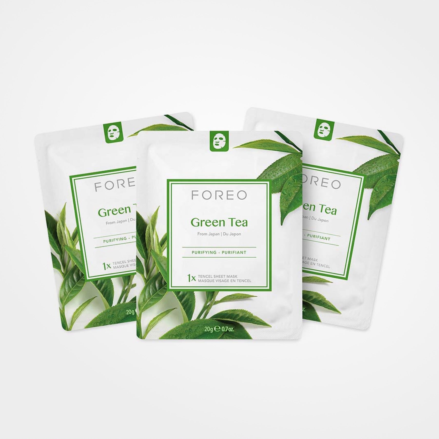 FOREO Green Tea Sheet Mask (3x)