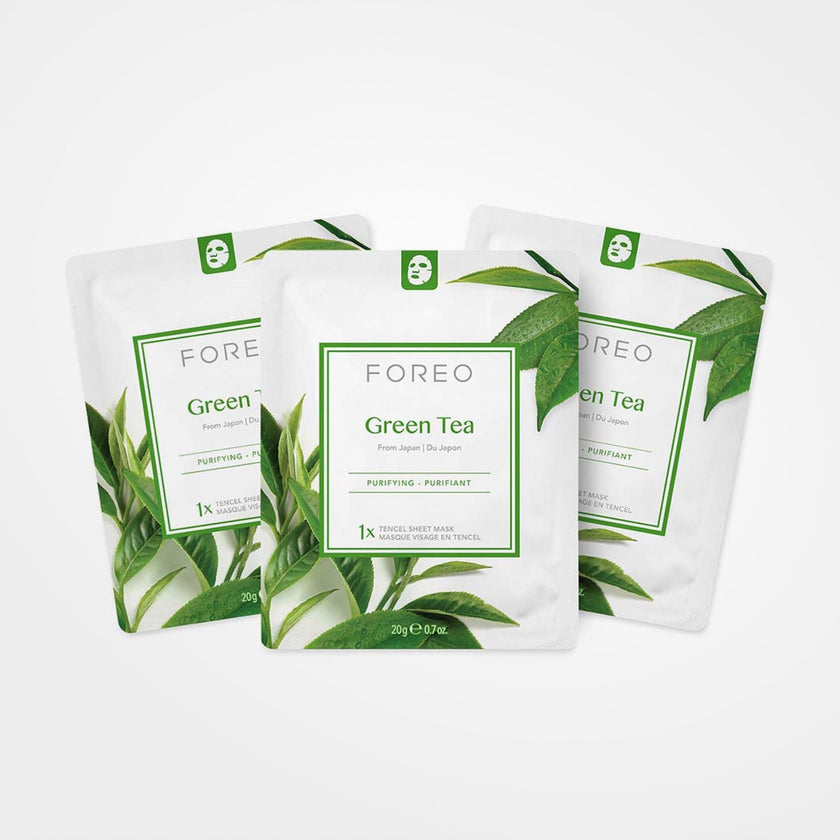 FOREO Green Tea Sheet Mask (3x)