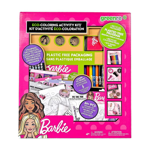 Greenre - BARBIE - Coffret de coloriage écologique