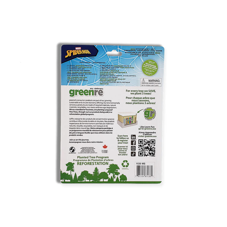 Greenre - MARVEL SPIDERMAN - ECO STATIONERY ACTIVITY SET (28pcs)