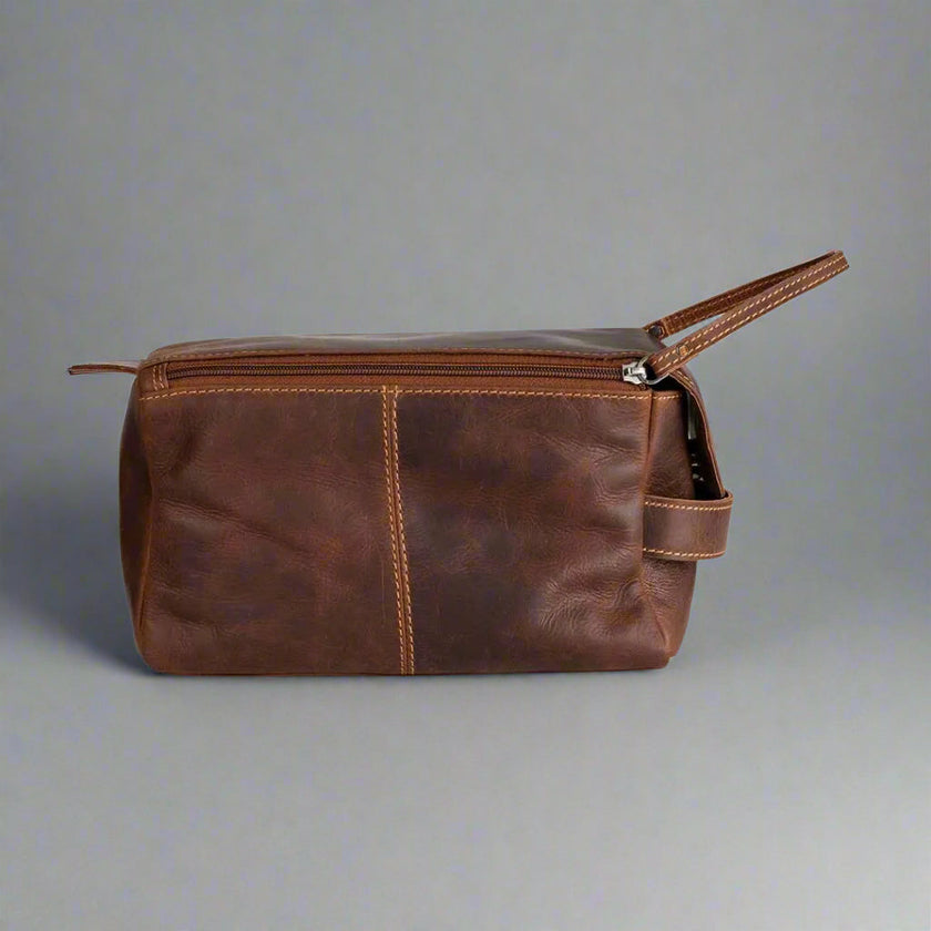 Greenwood Leather Darwin Travel Wash Bag
