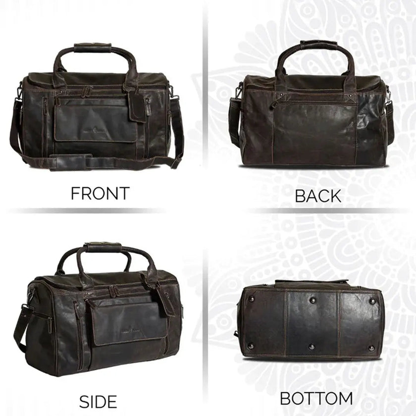 Greenwood Leather Regina Large Travel Duffle Bag