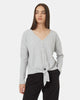 Treewaffle Tie Front Top