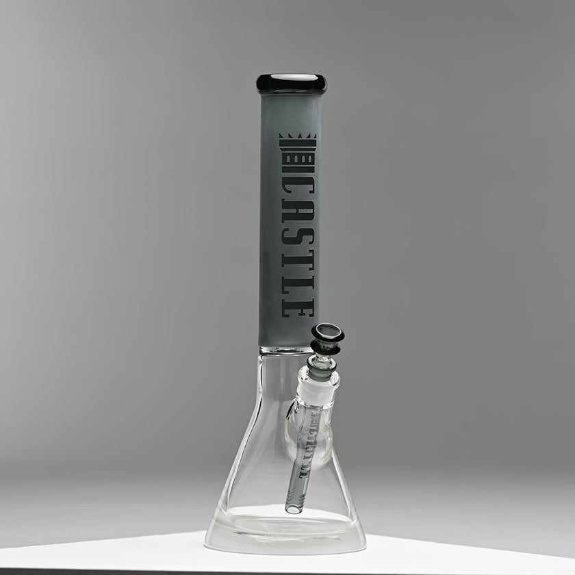 Frosted Tube (16″) Colored Beaker Bong