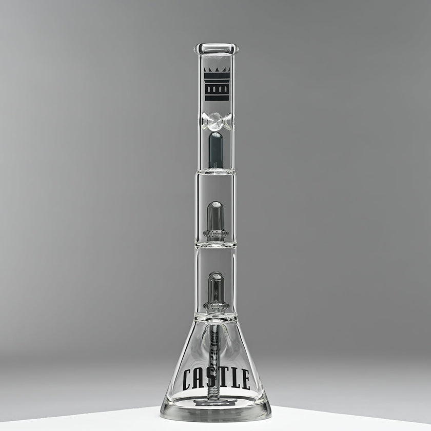 Double Showerhead (18″) Innovative Beaker Bong