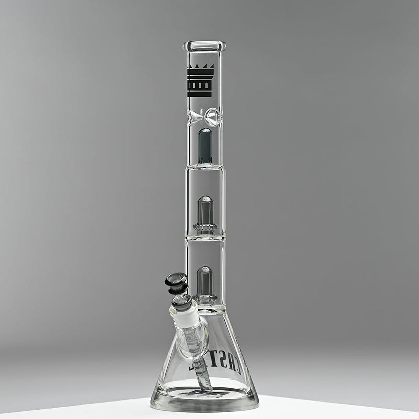 Double Showerhead (18″) Innovative Beaker Bong