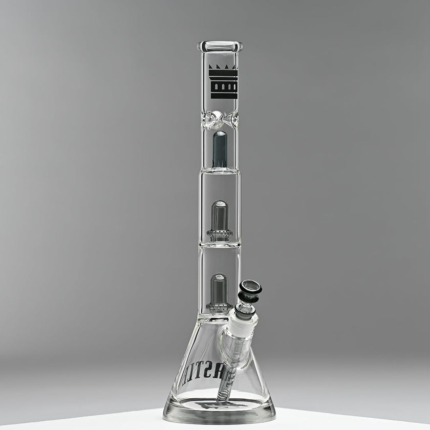 Double Showerhead (18″) Innovative Beaker Bong