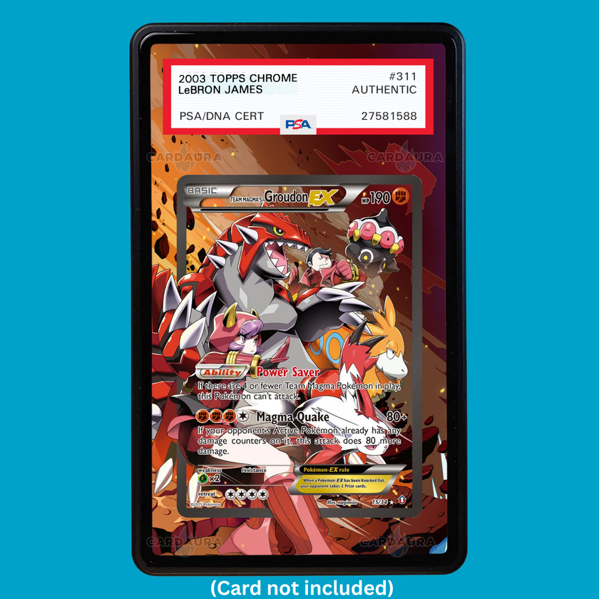 Team Magma’s Groudon EX 15/34 Double Crisis (Graded) Display Case