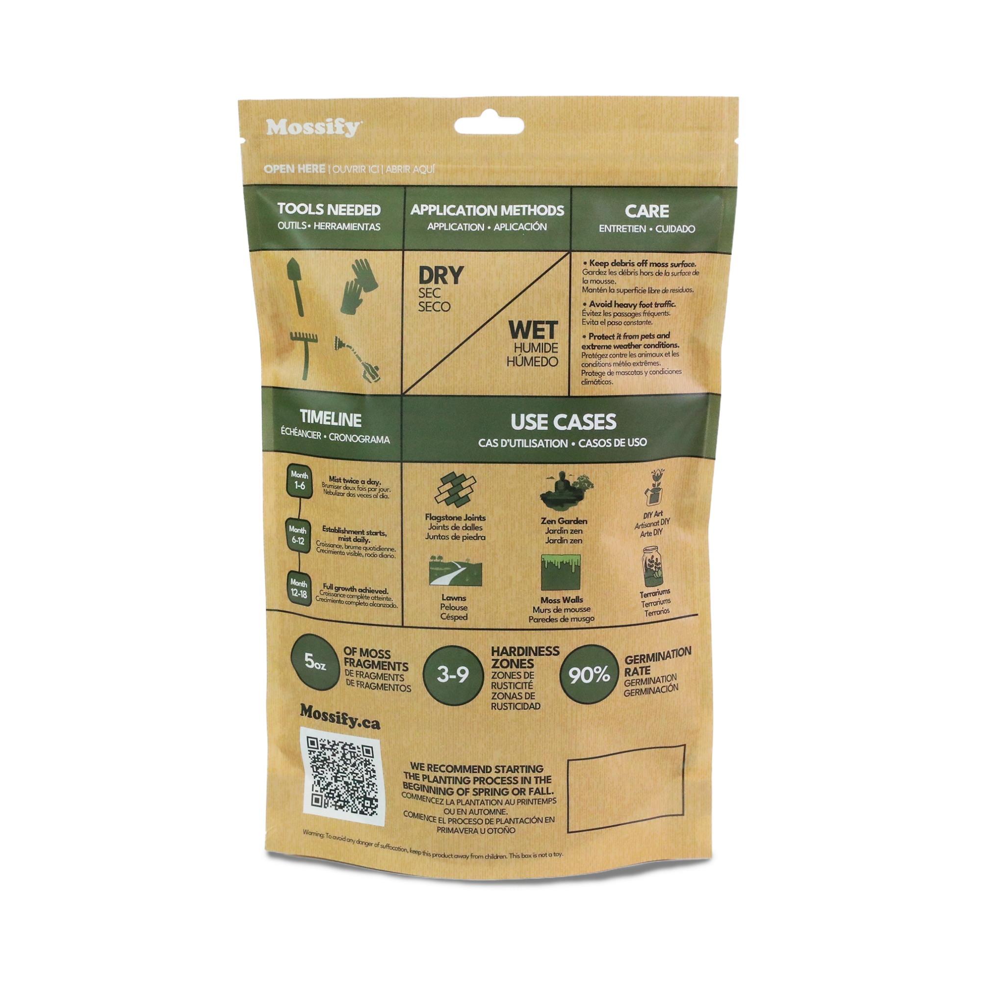 Native Boreal Mix Growable Moss for the Shade - PRE-ORDER