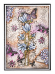 SL Clear Stamp Flowers And Butterfly Grunge Collection 89x132x3mm 6 PC nr.397
