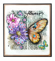 SL Cutting Die Numbers & Flowers Grunge Collection 98x141x1mm 8 PC nr.503