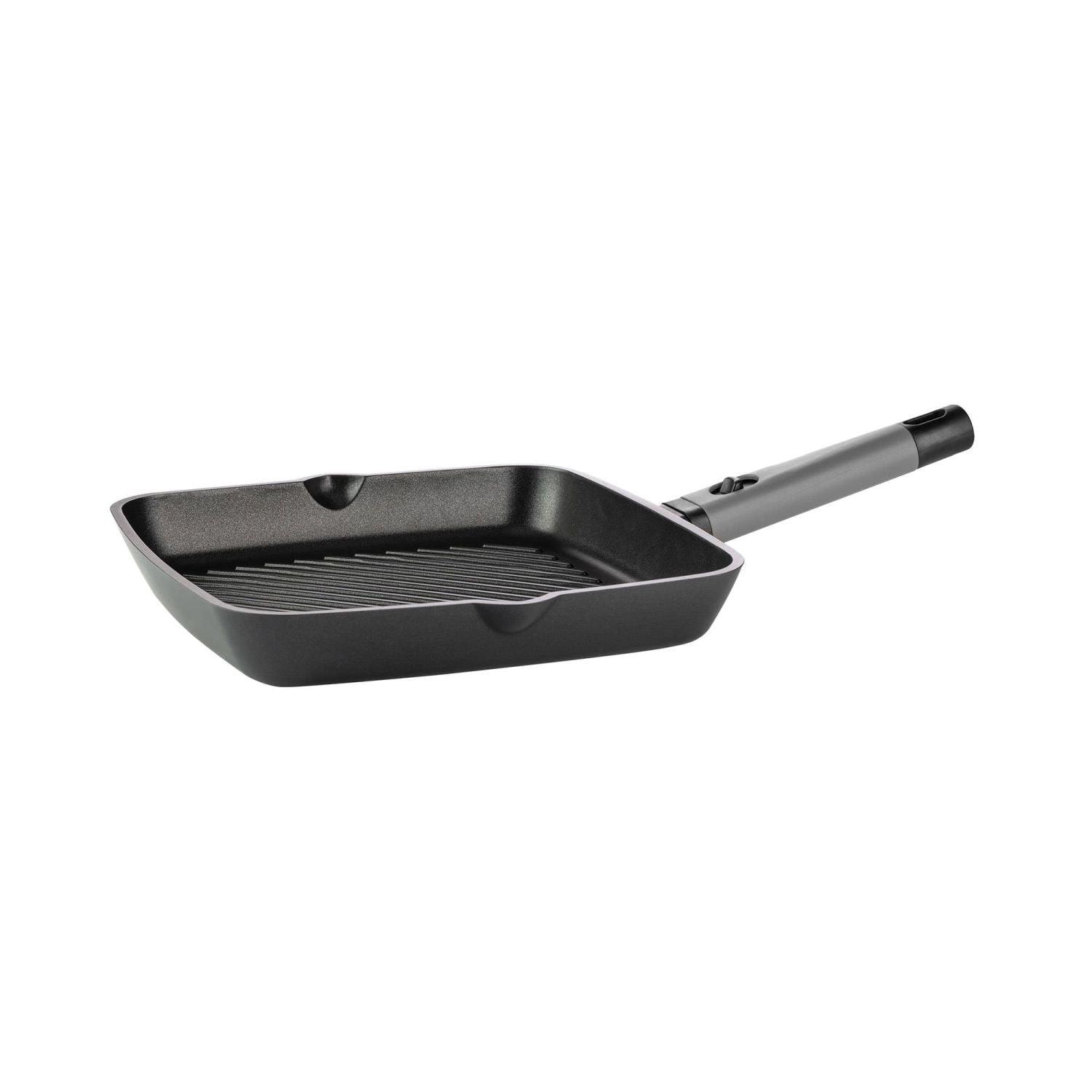 Guzzini - Cooking - Square Griddle Pan 28X28 (Grey)