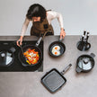 Guzzini - Cooking - Square Griddle Pan 28X28 (Grey)