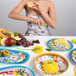 Guzzini - Assiette de dîner - Motif Fleurs et Citron