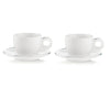 Guzzini - Gocce - Tasses à cappuccino avec soucoupes (lot de 2)