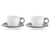 Guzzini - Gocce - Tasses à cappuccino avec soucoupes (lot de 2)