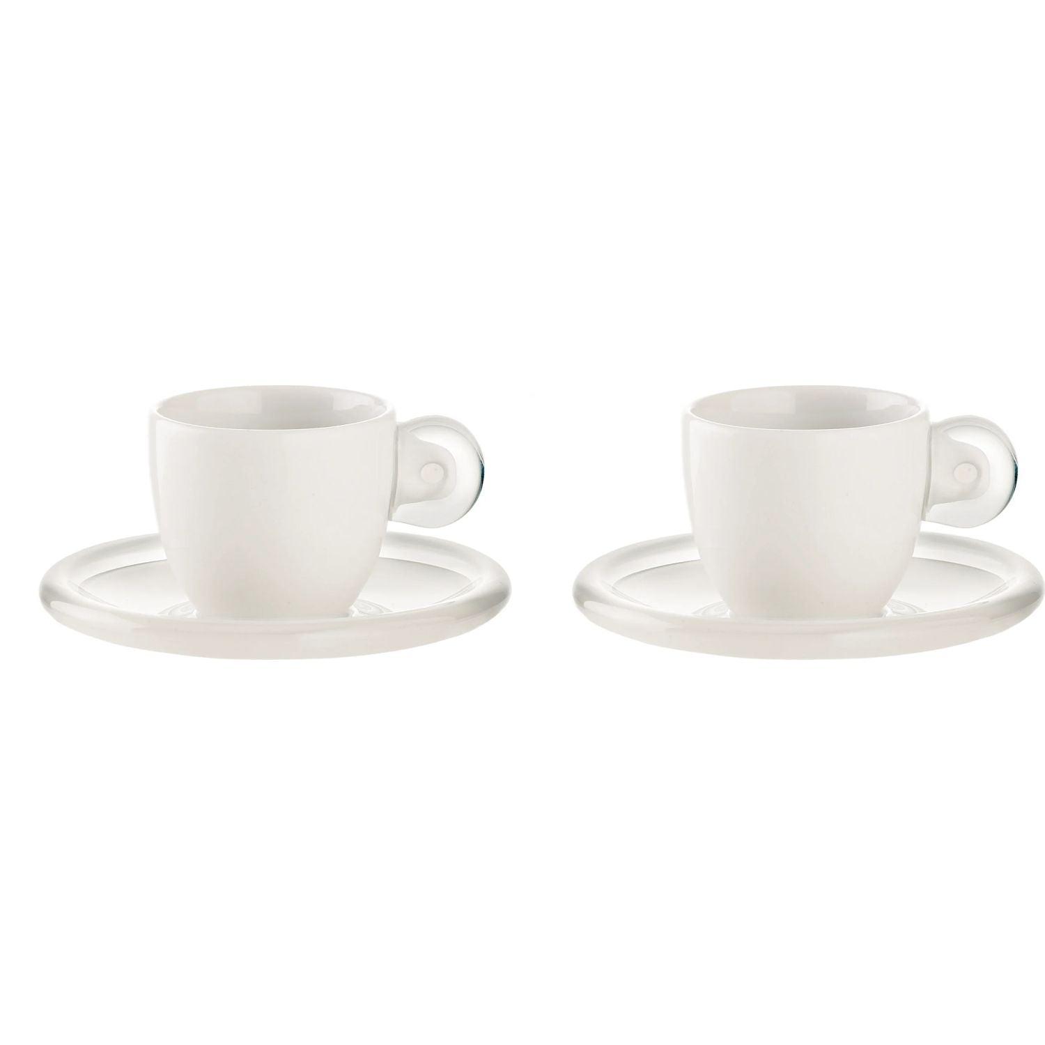 Guzzini - Gocce - Espresso Cups With Saucers (Set of 2)