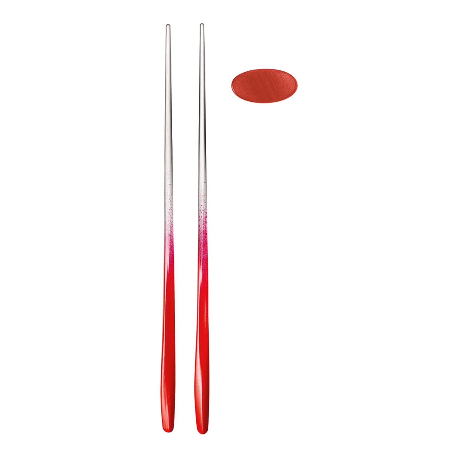Guzzini - Set 2 Pairs of Two Colour Chopsticks With 2 Rests
