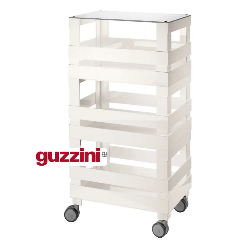 Guzzini - TROLLEY HIGH TIDY   STORE KITCHEN ACTIVE   WHITE