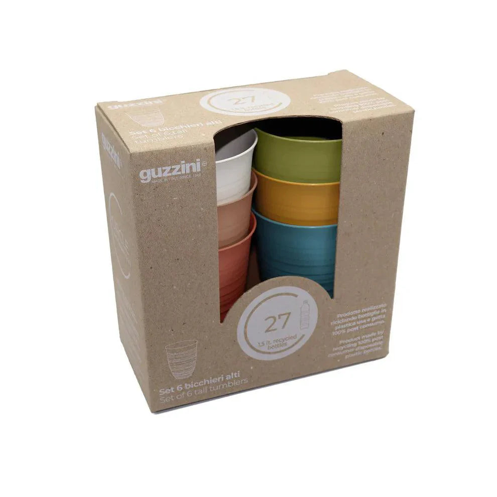 Guzzini - Tierra - Tall Tumblers (Set of 6) | 17.5 Oz