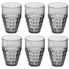Guzzini - Tiffany - Verre à eau gris (lot de 6)