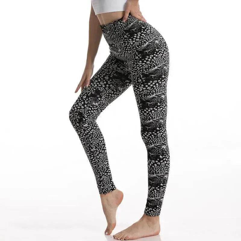 Women's High Waist Leggings – Gym, Yoga & Workout Leopard color