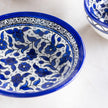 Dishes (Low Bowl) | Medium & Large – Hand-Painted Palestinian Ceramic | Multicolor & Navy