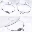 Sterling Silver Blue Evil Eye Charm Bracelet – Lobster Clasp