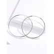 Stylish 925 Sterling Silver Large Hoop Earrings for Women - Trendy Circle Endless Huggie Big Hoops (30/40mm)