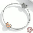 Two-Tone Heart Charm: Embrace Timeless Love