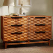 Elara Solid Wood Dresser with 6 Drawers