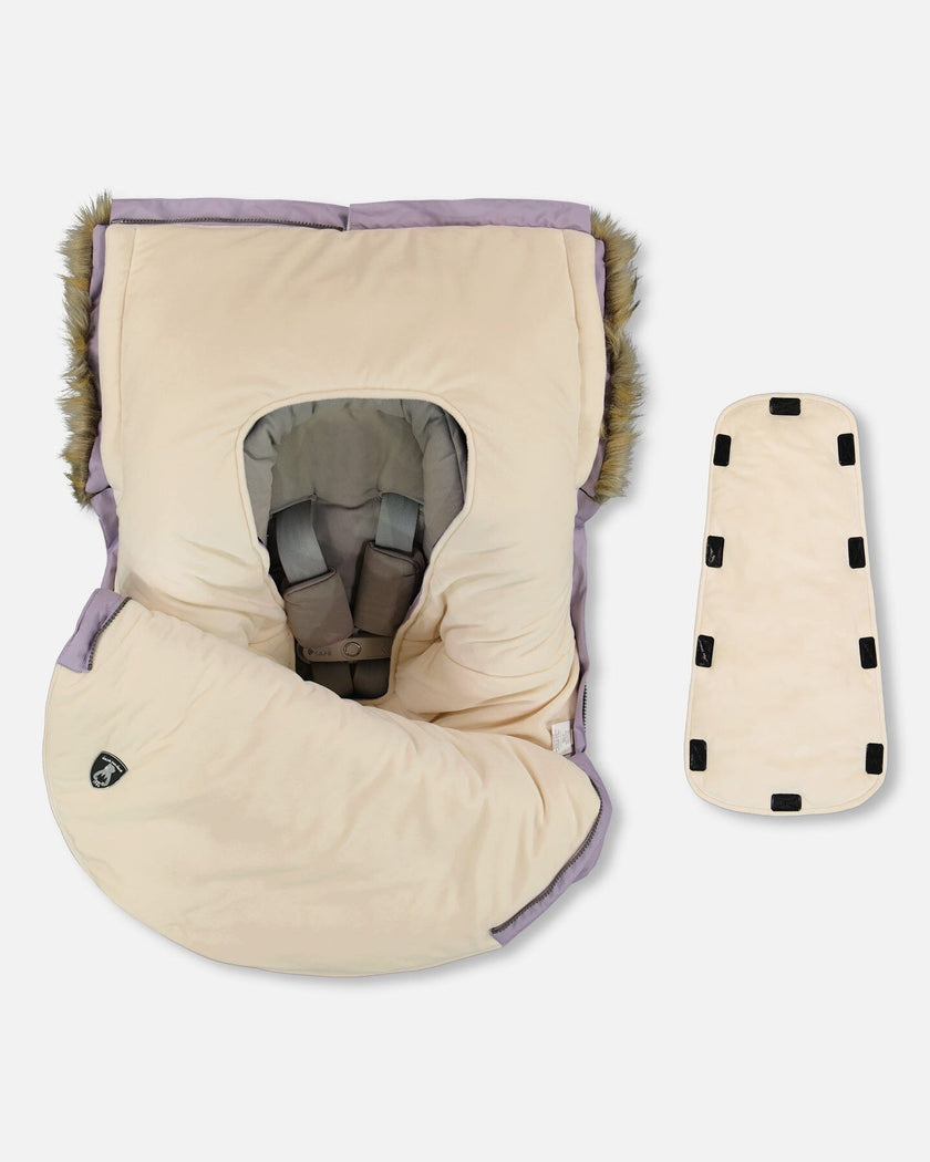 Bunting Bag Designed For Car Seat And Stroller Purple Gray