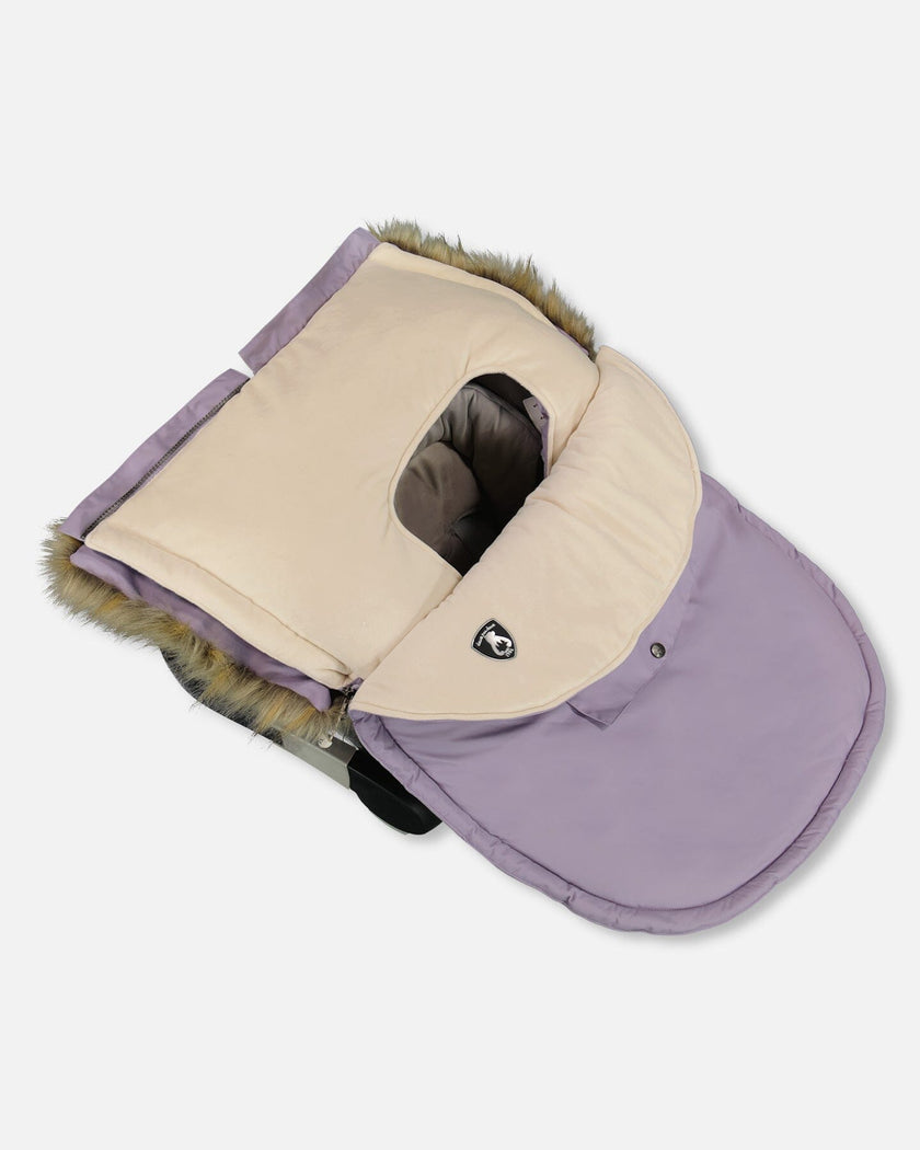 Bunting Bag Designed For Car Seat And Stroller Purple Gray