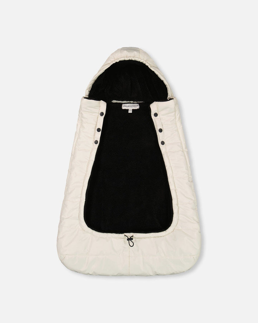 3-In-1 Multifunction Cover For Car Seat, Stroller, And Baby Carrier In Off-White