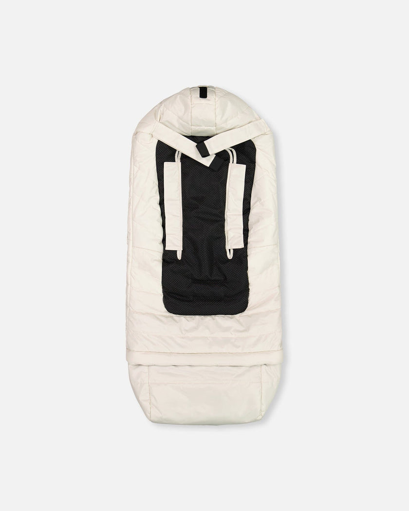 Evolutive Baby Footmuff Designed For Car Seat And Stroller Off-White