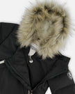 One-Piece Baby Snug Snowsuit Designed For Car Seat Black