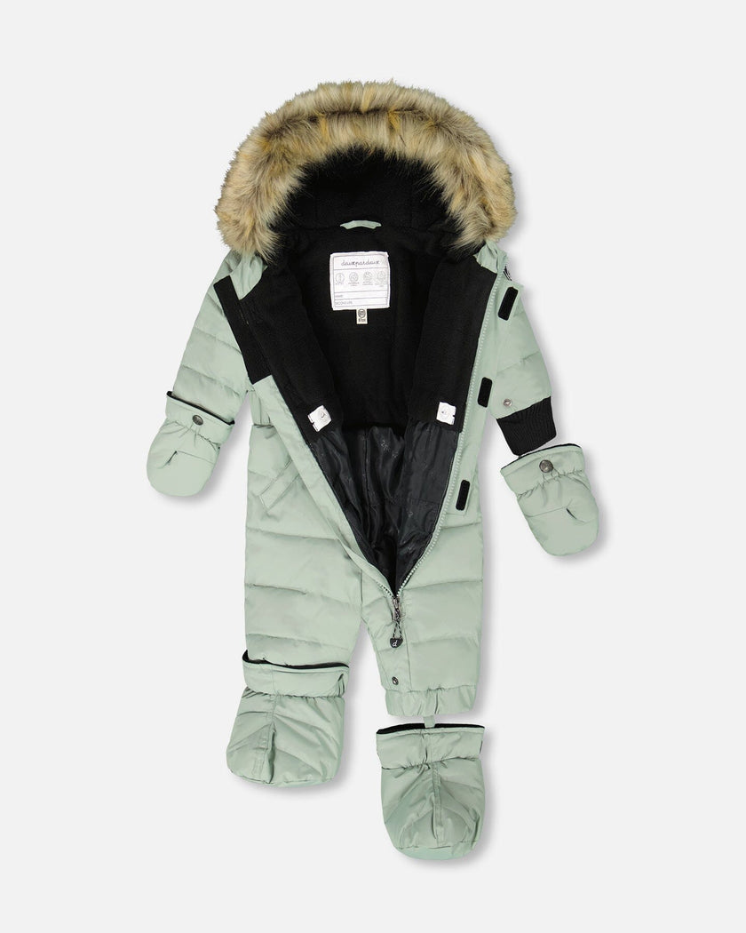 One-Piece Baby Original Puffy Snowsuit Sage Green