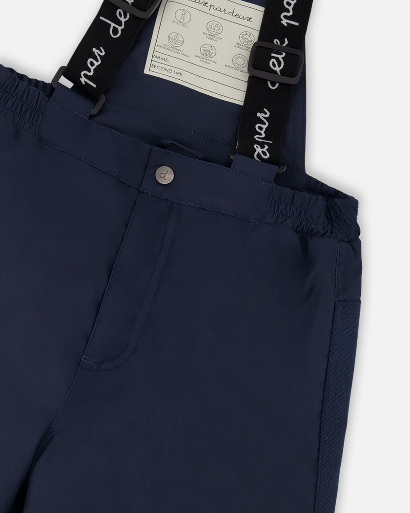 Two-Piece Discover Snowsuit With Printed Jacket Navy Blue