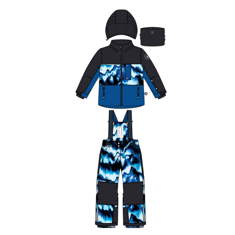 Two-Piece Play Snowsuit Royal Blue Marble