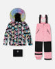 Two-Piece Play Snowsuit With Printed Jacket Pink