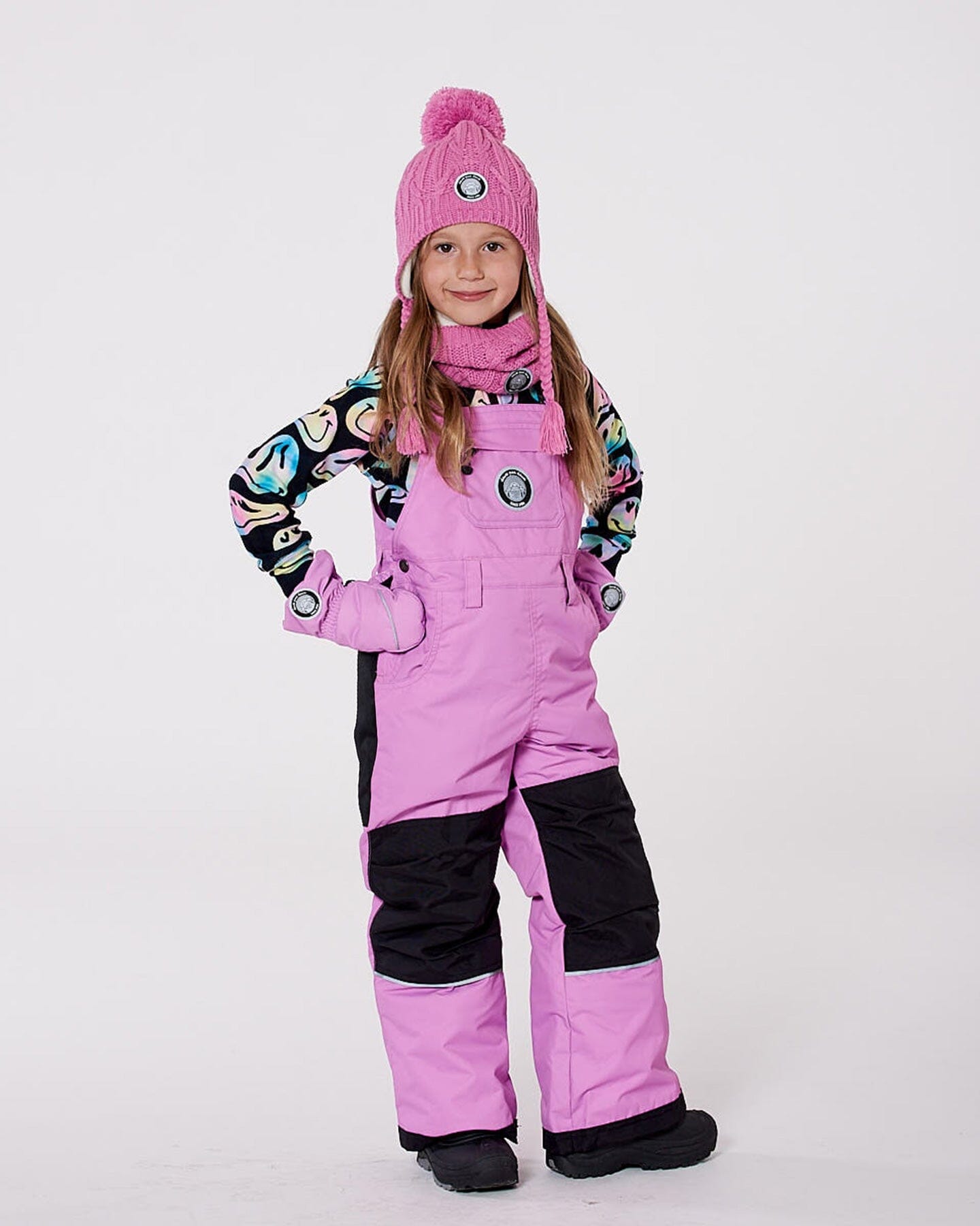 Solid Play Overall Snow Bib Purple