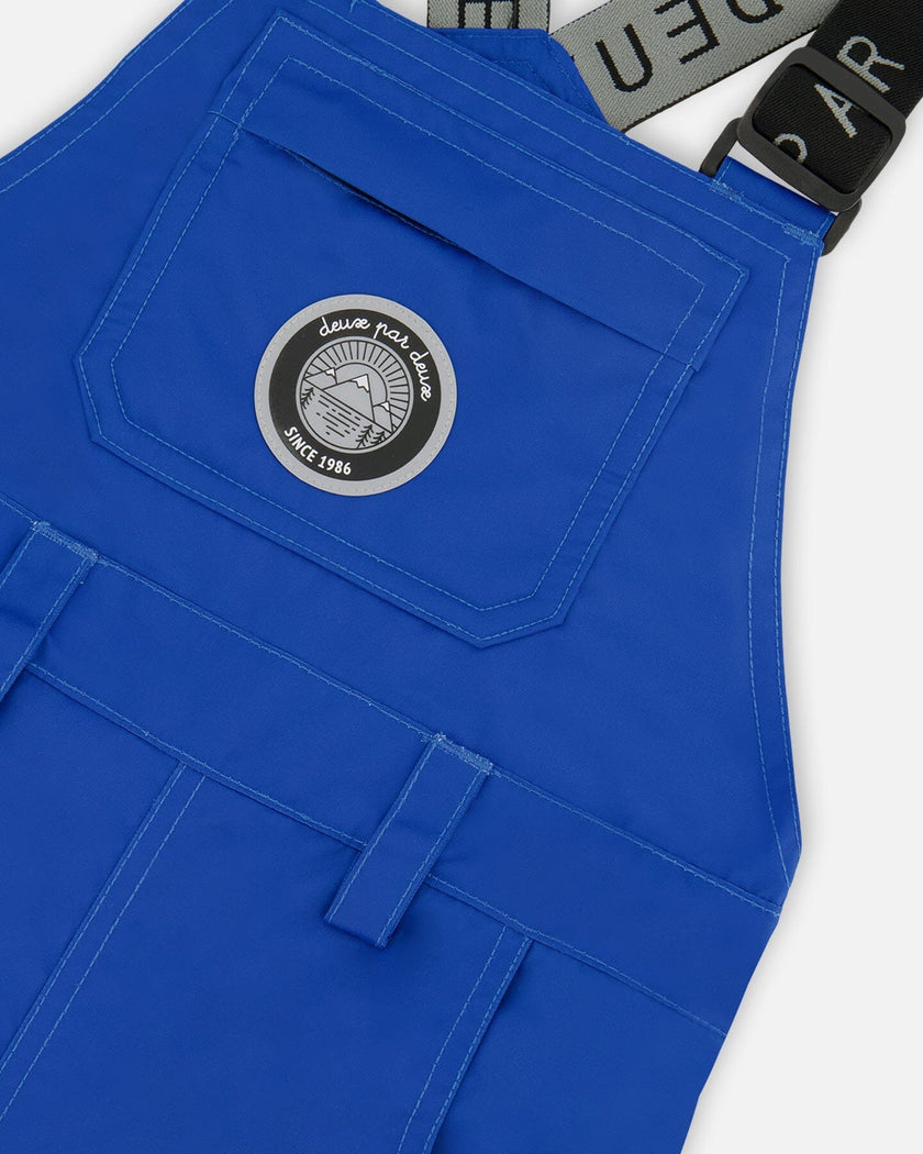 Solid Play Overall Snow Bib Blue