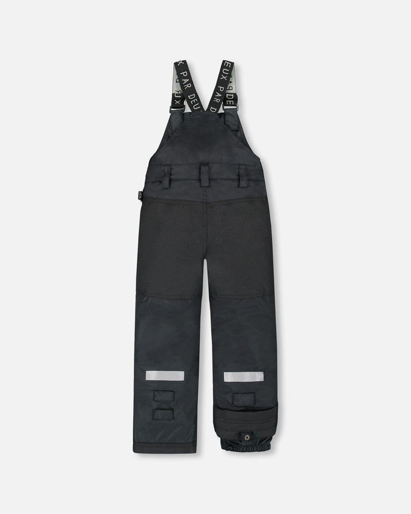 Solid Play Overall Snow Bib Black