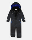 Solid One-Piece Teknik Snowsuit Black