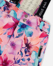 Two-Piece Teknik Snowsuit With Colorblocked Jacket Pink Watercolor Flower Print